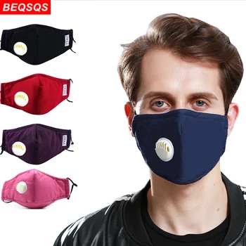 

Fashion Reusable Washable Masks PM2.5 Mouth Face Mask Cotton Respirator Mouth Mask Activated Carbon Filter Face Mask for Unisex