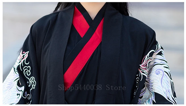 Традиционный китайский стиль Hanfu платье для мужчин и женщин с вышивкой элегантный древний народный танцевальный костюм Новогодняя фотография для влюбленных