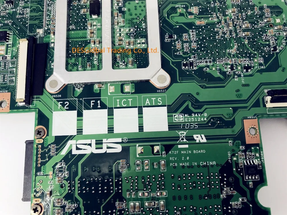 Материнская плата K72F REV 2,0 для ASUS A72F X72F K72F материнская плата для ноутбука 60-NY7MB1000-C04 31NJ1MB0000 полностью протестированная Быстрая