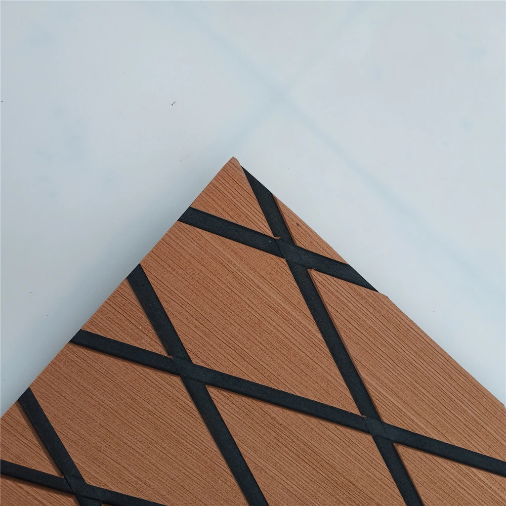 Non-Slip EVA Foam Sheet Yacht Surfboard Decking Adhesive Pad Grip Teak Decking Sheet Boat Teak Decking Pad
