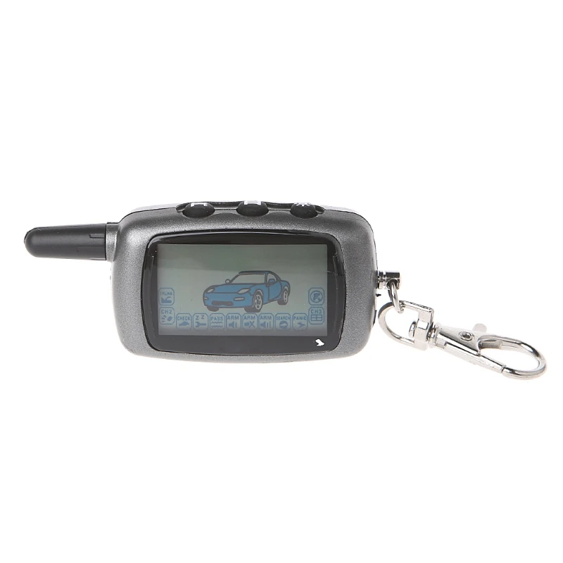 

High Quality 1 Pc LCD Remote Controller Keychain 2-Way Car Alarm For StarLine A6 Keychain Alarm System