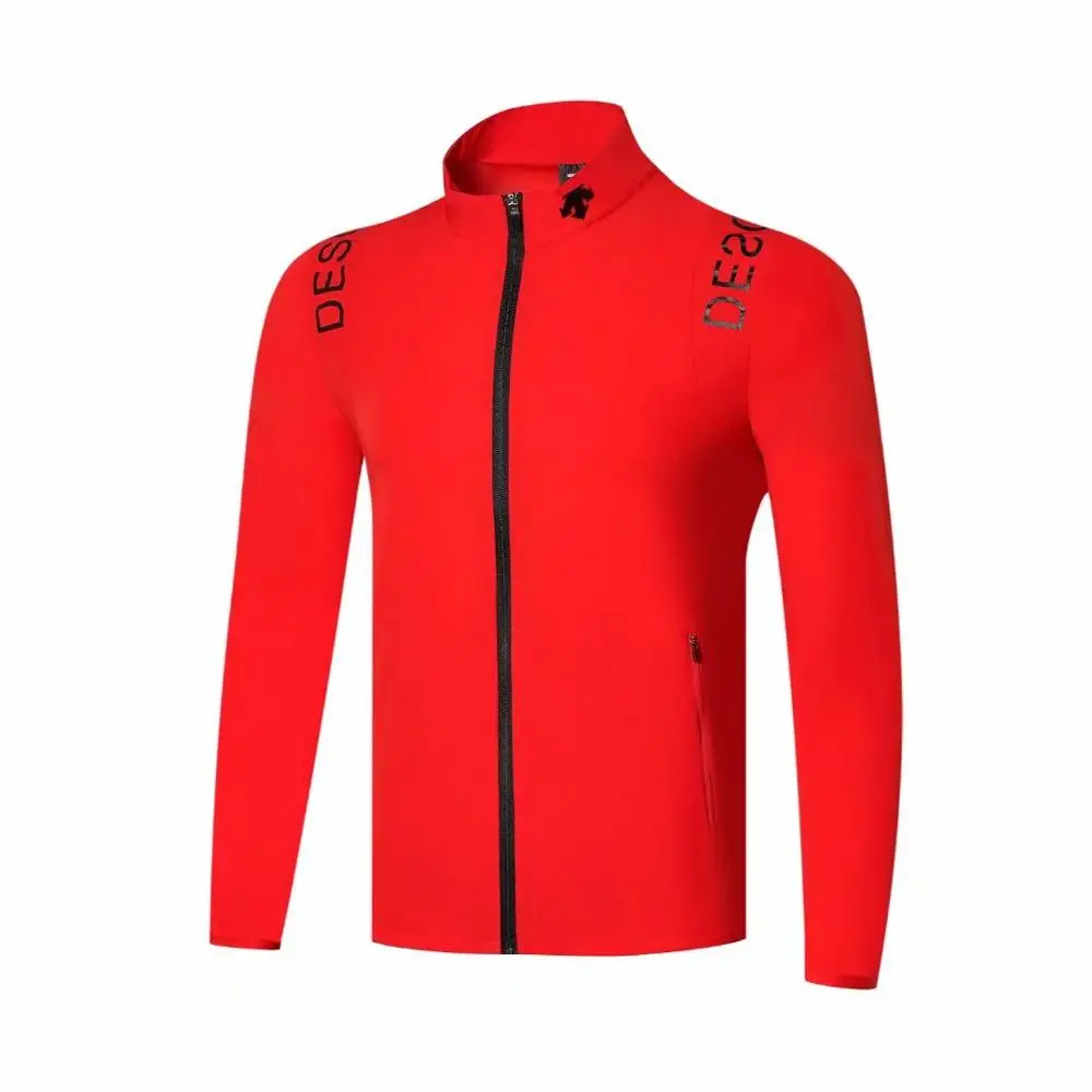 Golf Men's Sportswear Thin Windbreaker 4 Color Clothes S-XXL Free Shipping - Цвет: red
