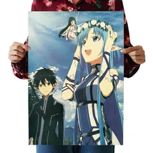 [G048] меч божественное владение A-Ностальгический ретро плакат из крафт-бумаги экран для помещений кафе декоративная живопись