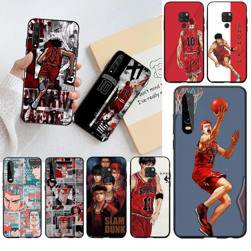 Чехол для телефона Slam dunk с Аниме Манга и закаленным принтом чехол Huawei P40 P30 P20 lite Pro