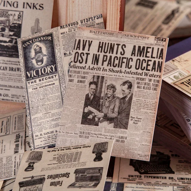 50Db/Tétel Vintage Növény Matricák Szemetet Folyóirat Retro Újság Bélyegjegy -Matricák Címke Diy Naplóalbum Scrapbooking Anyag - Image 3