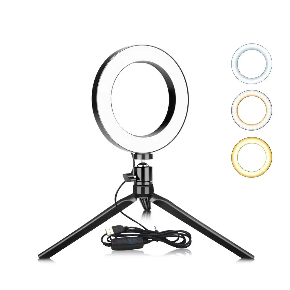 

Phone LED Light Ring Selfie Ring lamp Novelty novedades 2019 Photography Video Live Studio Fill light Photo light For Smartphone