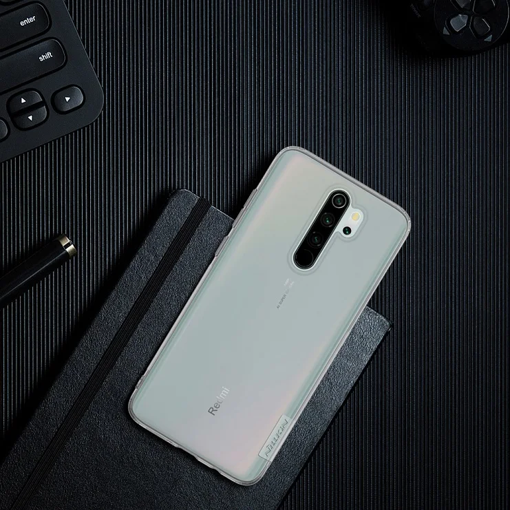 Для xiaomi redmi note 8 pro чехол Nillkin натуральный прозрачный мягкий кремний TPU чехол redmi note 8 глобальная версия - Цвет: Grey