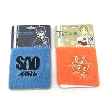 Аниме стиль Меч Бог домен логотип фитнес манжеты Нацумэ друзья аккаунт фигура оранжевый спортивный ремешок