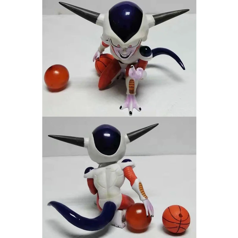 

4inch Anime 1/10 Scale Painted Dragon Ball Middle Finger Basketball Ver. Frieza Mini Action Figure Toy Doll Gift
