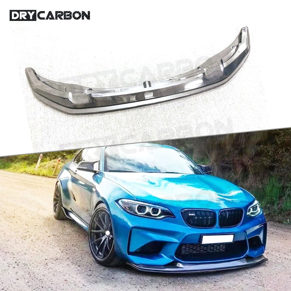 Carbon Fiber Material Front Bumper Lip For BMW 2 Series F87 M2 Coupe 2