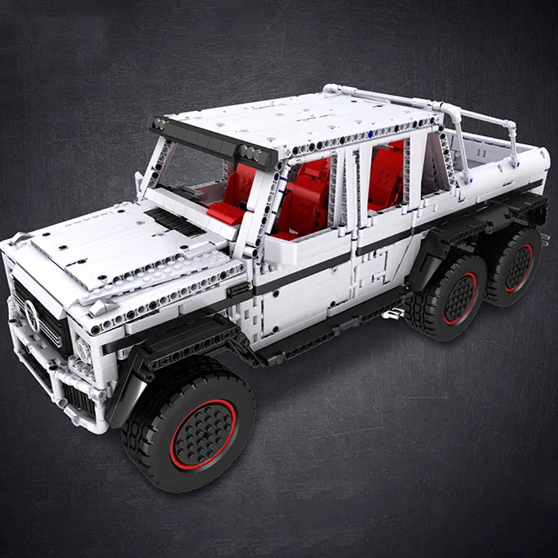 MOULD KING 13061 APP Technic автомобиль MOC RC моторизованный G63 6x6 1:10 Модель автомобиля