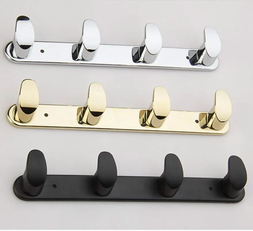 

Vidric Bathroom Polished Gold/ Black/Chrome Robe Hook Towel Hook Wall Mount Square Towel Robe Coat Hat Door Hanger