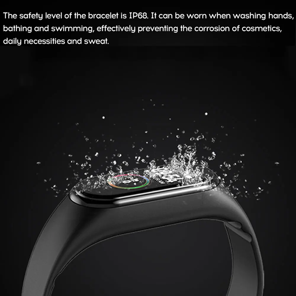  Bracelet measurement of pressure and pulse Watch smart Heart Rate Monitor Fitness Tracker Waterproo - 4000132983125