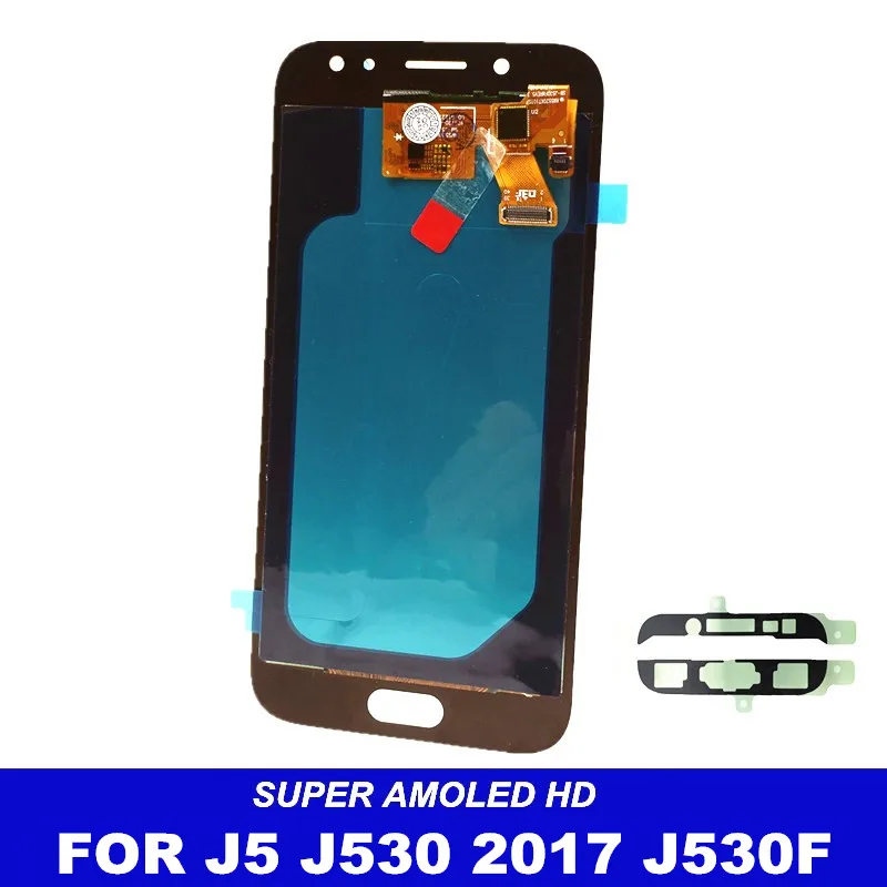 Полный дигитайзер AMOLED lcd s для Samsung Galaxy J5 j530 J530F J530M сенсорный ЖК-экран с регулировкой яркости