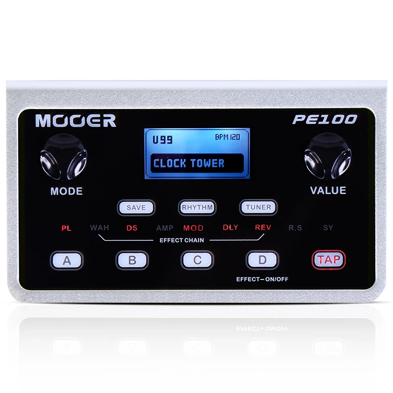 MOOERPE100MultieffectsGuitarProcessorPortableEffect39Effects