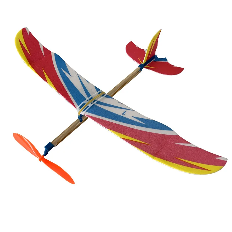 Маленькая резиновая лента Thunderbird power Airplane для студентов DIY сборный самолет для улицы авиационная модель игрушки оптом