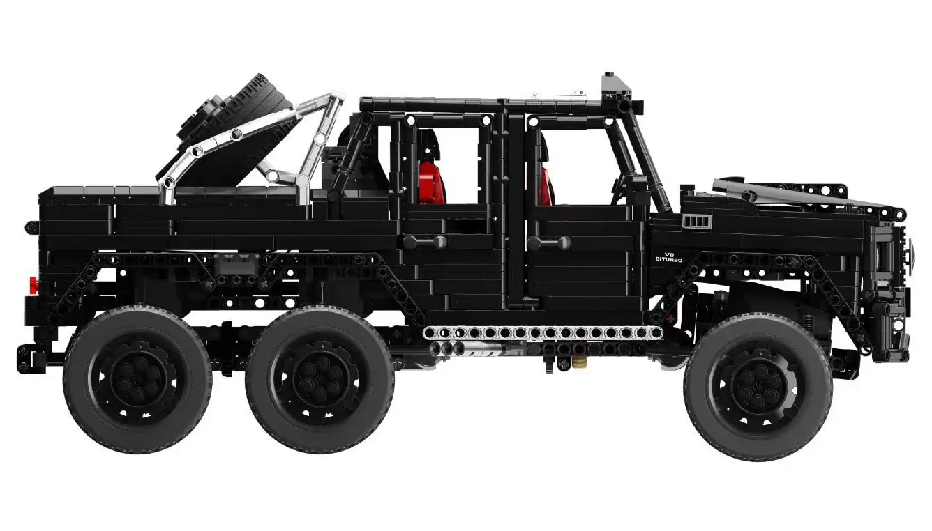 G63 статическая версия 1:8 строительный блок для моделирования автомобиля три моста 6 амортизация внедорожника головоломка Сборка строительный блок