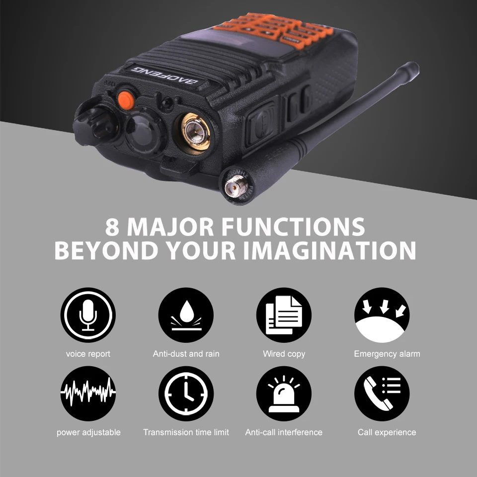 Baofeng UV-9R 8 Вт Высокая мощность IP67 PTT водонепроницаемый Walkie Talkie 10 км UV 9R Woki Toki двухстороннее радио Ham CB радио коммуникатор UV9R