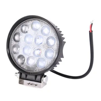 

Waterproof 42W LED Working Light 6500K Round Shape Car Auto Headlight with 14pcs*3W LEDs for 12V Vehicles