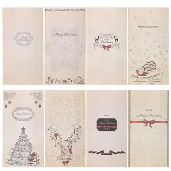 

24Pcs Advent Christmas Calendars Kraft Paper Candy Bag with Stickers Clips Rope