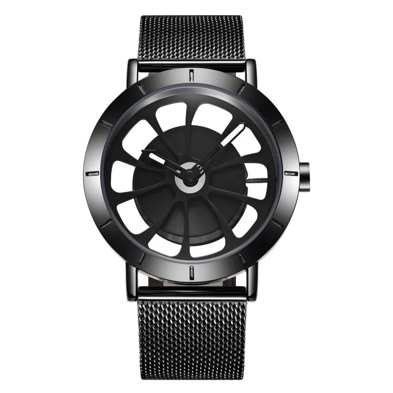 

Fortunes Cool Watch Men's Women's Unisex MEN'S Quartz Watch Women's Students Trend Mesh Belt Waterproof Leather Watch Strap