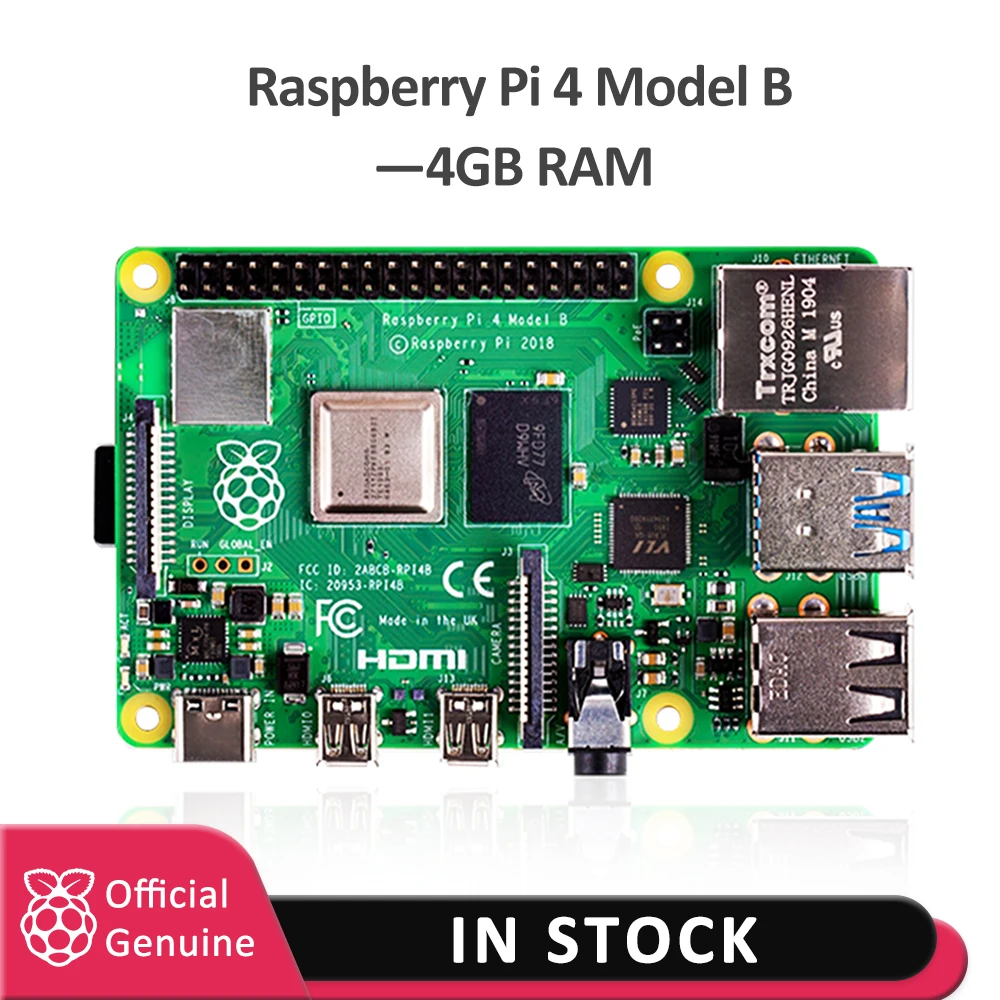 2019 Official raspberry pi 4 4gb RAM Development Board v8 1.5GHz Support 2.4/5.0 GHz  WIFI Bluetooth 5.0 Raspberry Pi 4 Model B|Demo Board|   - AliExpress