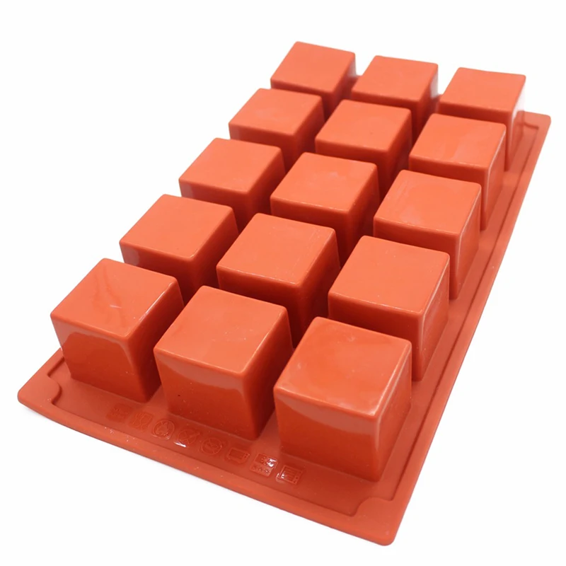 Силиконовая форма для кубиков льда лоток 15 чашек 4*4*4 см куб форма для шоколада инструменты для украшения тортов из мастики формы для тортов помадка