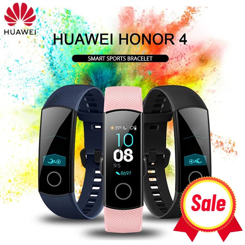 Оригинальный Смарт браслет Huawei Honor Band 4 с AMOLED дисплеем водонепроницаемый смарт NPC