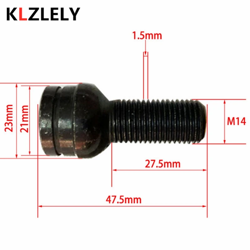 1 комплект 8D0601139F M14* 1,5 мм противоугонные стальные колеса винт болт ключ замок гайка набор для AUDI A2 A3 S3 A4 S4 A5 S5 A6 S6 A7 A8 S8