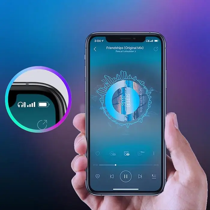 Bluetooth наушники 5,0 беспроводные наушники-вкладыши светодиодный цифровой набор дисплей стерео спортивные наушники(в ухо) до 20 м водонепроницаемый