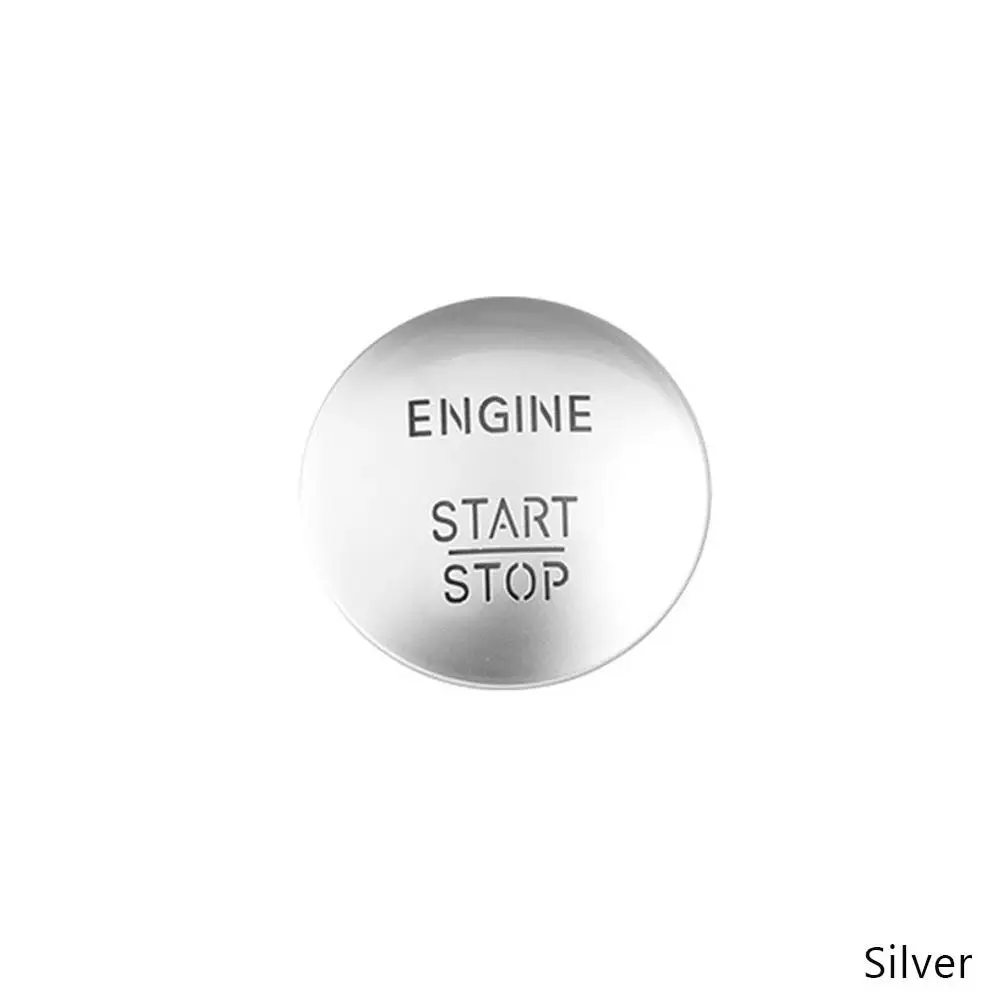 Keyless Go Start Stop кнопочный переключатель зажигания двигателя Серебряный для моделей Benz W164 W166 W221 пусковой переключатель 2215450714 - Цвет: Silver