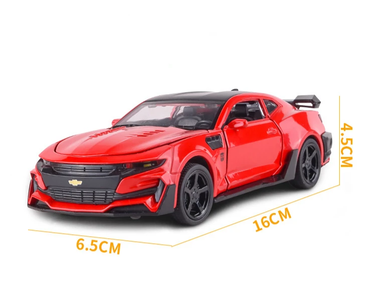 Chevrolet Bumblebee 1:32 модель автомобиля из сплава со звуком и светильник детская игрушка модель автомобиля Рождественский подарок на день рождения