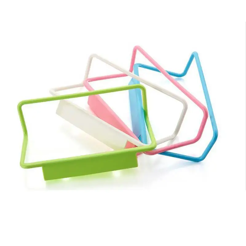 H6cf5f676d5db4d40aec94965bea5871f4 1Pcs Plastic Hanging Holder Multifunction Towel Rack Cupboard Cabinet Door Back Home Storage Organizer Kitchen Accessories Mallzona