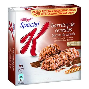 

Special K - Barrita De Cereales Chocolate Con Leche, 6 x 20 g - [Pack de 7]