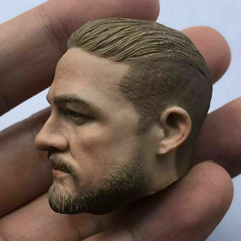 

Male Head 1/6 Charlie Hunnam Carved Sculpt Model 2in. For PH Man Action Figure