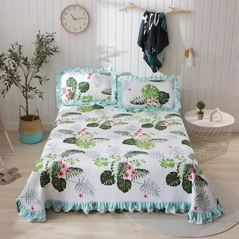 

Quilted Bedspread Cross-Border Home Textile Craft Bedspread Pillowcase Three-Piece Bedcover