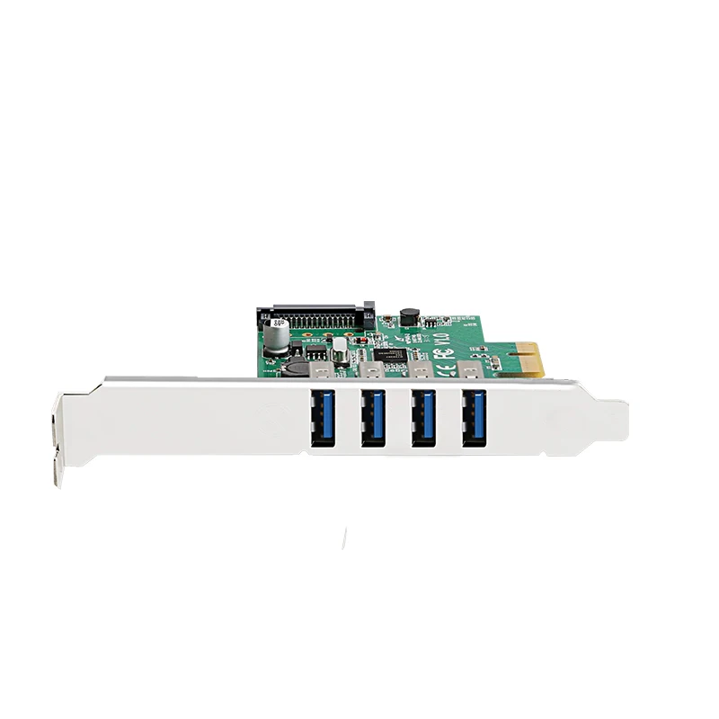 Высокое качество 5 Гбит/с 4 порта USB 3,0 концентратор для PCI-E PCI express 1X расширения Riser Card с SATA разъем питания