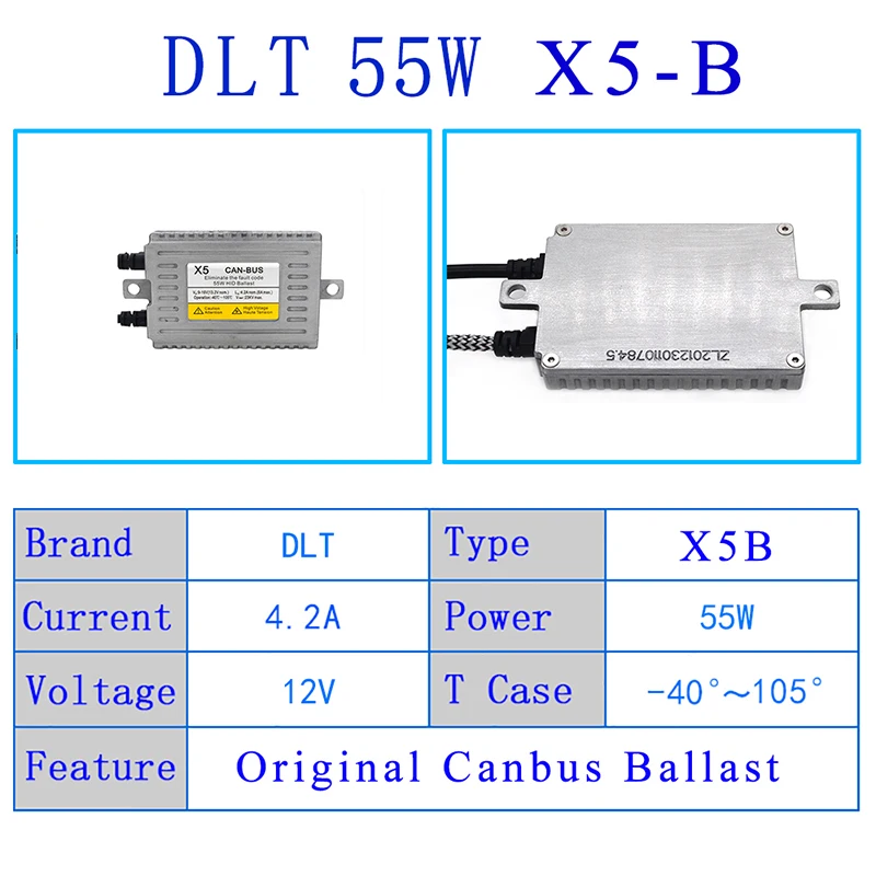 SUKIOTO 55W Xenon HID Canbus Headlight Kit 5500K H7 H1 H9 H11 HB3 HB4 9012 D2H Auto Headlamp Bulb 12V HID Conversion Kit (2)