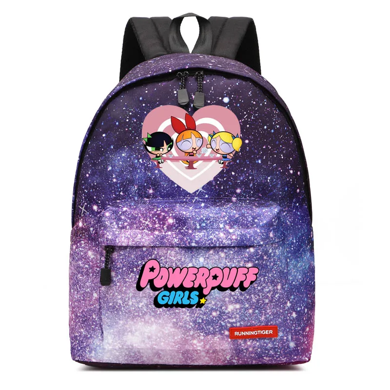 Школьный рюкзак Powerpuff для девочек и мальчиков, легкий шикарный рюкзак с принтом - Цвет: style7