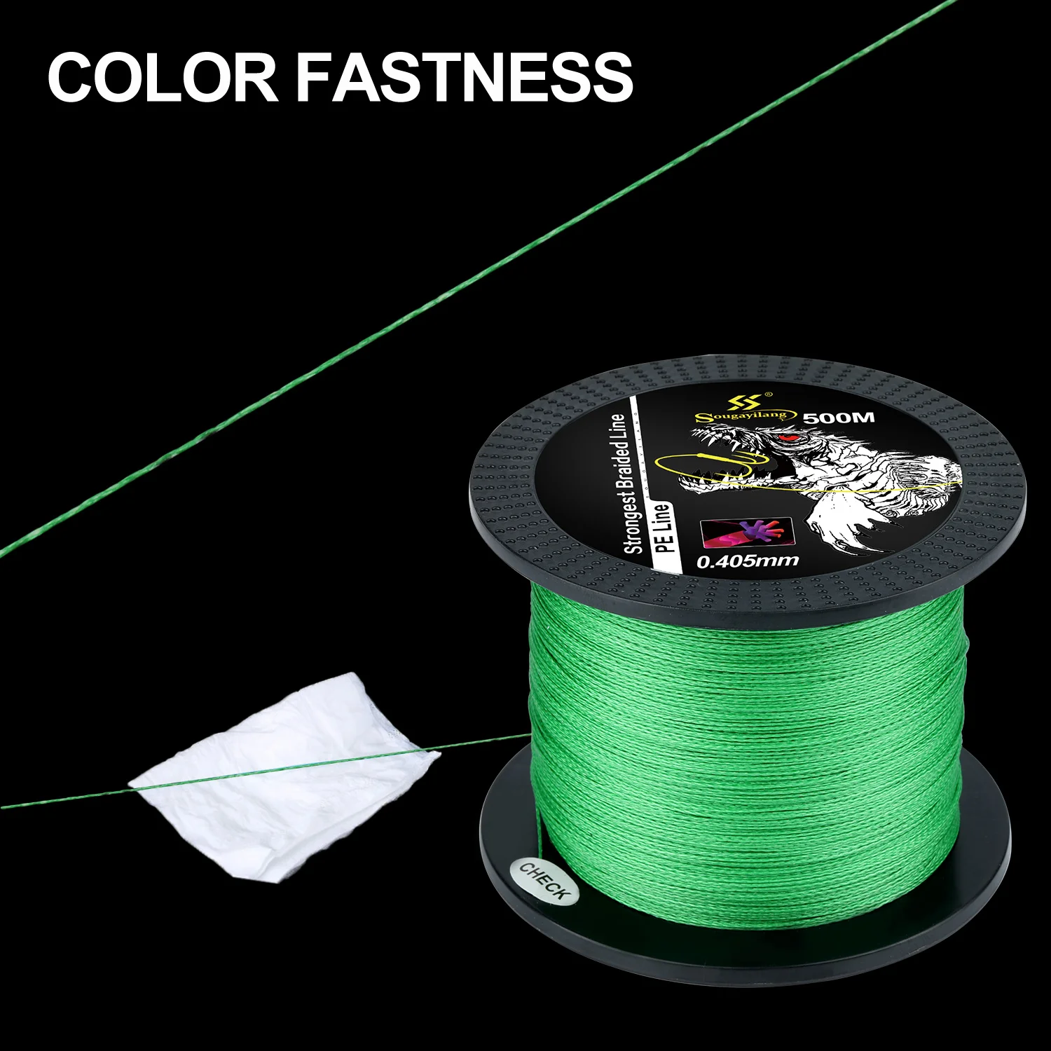 Sougayilang 150M 500M Multicolour PE Braided Fishing Line 4 Strands M