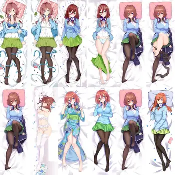 

Anime The Quintessential Quintuplets Nakano Miku Lovely Girl Pillow Cover Hugging Body Pillowcase Dakimakura Pillow Case cover