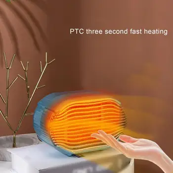 

800W 3 Gear Adjustable Mini Electric Heater Air Warmer Vertical Heating Stove Overheat Protection Desktop Warm Fan 110v/220v