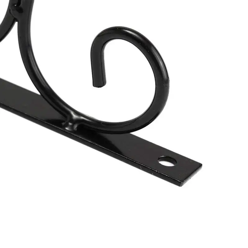 Flower Plants Pot Hooks for Lanterns,Planters,Hanging Bird Feeders,Wind Chimes,Ornaments(4 Pcs Black