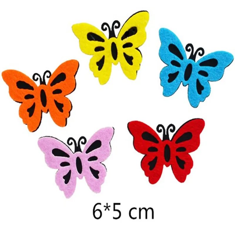  1 Set Lovely Felt Crafts for Kindergarten Wall Stickers Decorations Kids's Room Stickers Wool Felt  - 4000437302999