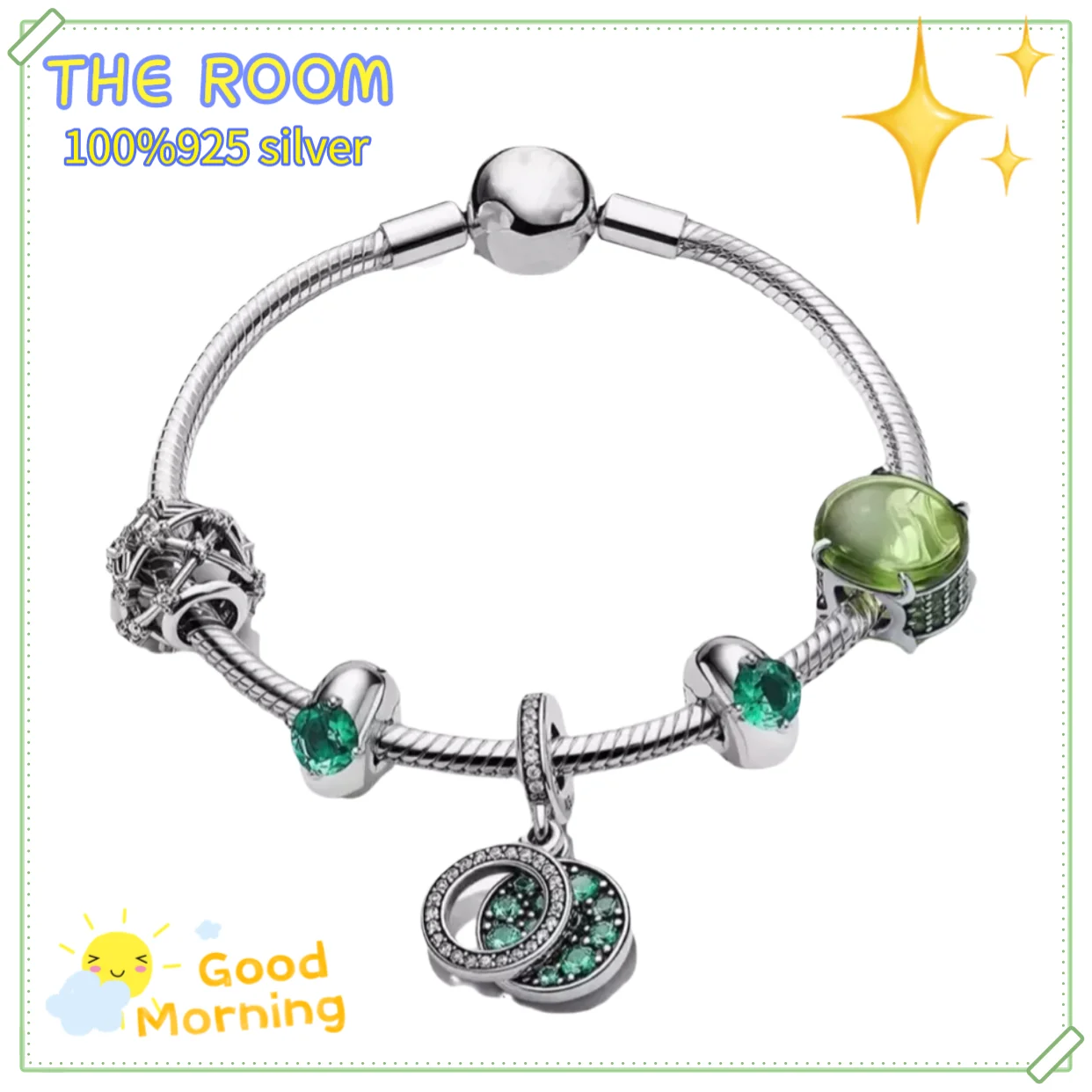 Popular 2021 new Pandora 100% 925 Sterling Silver Fashion Pendant Beads DIY fashion charm bracelet fit women's boutique jewelry |