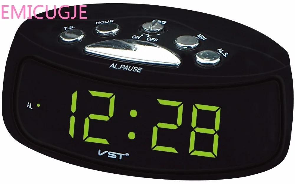 

Power Alarm Clocks Electronic Desktop Digital Table ClocksBig Numbers Digital Clock 0.9'' Inches Large Display Clock EU Plug AC