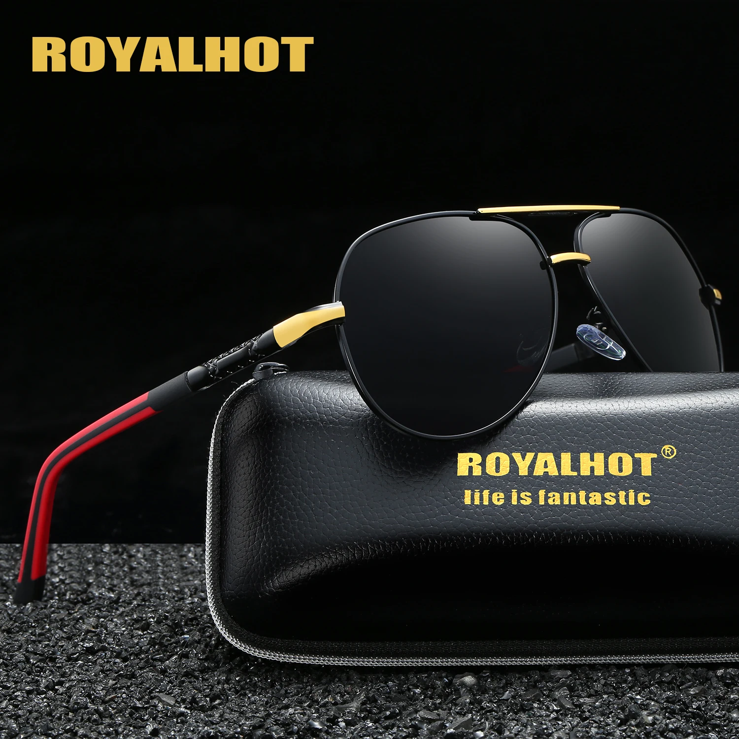 RoyalHot, мужские, женские, поляризационные, алой, овальная, Классическая оправа, солнцезащитные очки, для вождения, солнцезащитные очки, оттенки, Oculos masculino, мужские, 900170