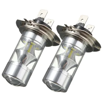 

2x H7 2323 SMD 12 Samsung LED 60W High Power Car Fog Running Driving light Bulbs White
