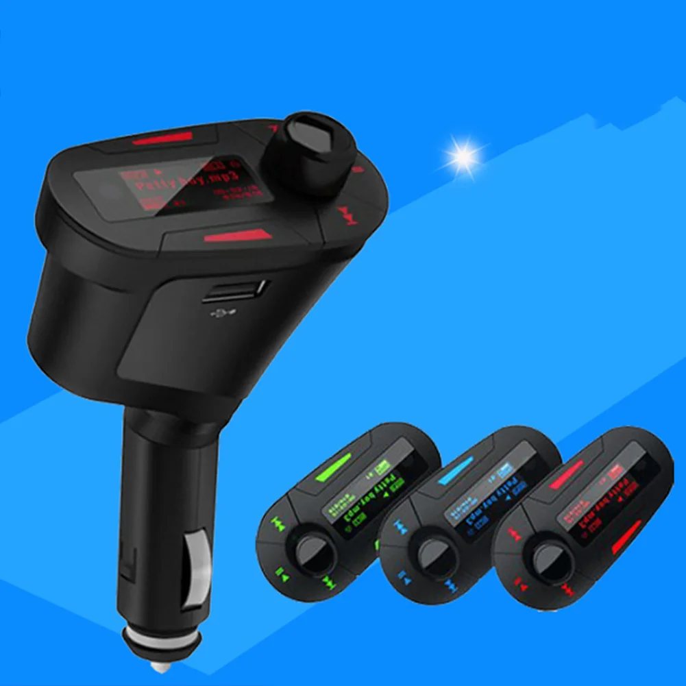 Автомобильный MP3-плеер беспроводной музыкальный аудио USB ЖК-дисплей тип карты MMC Автомобильный комплект модулятор дистанционное управление fm-передатчик