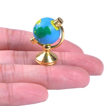 

Dollhouse Miniature 1:12 Rolling Globe With Stand Study Livingroom Bedroom Reading